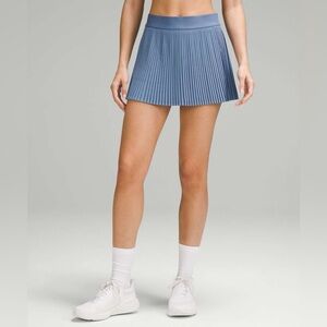 Lululemon Varsity High Rise Pleated Tennis Skirt size 2/10 Oasis Blue OASB